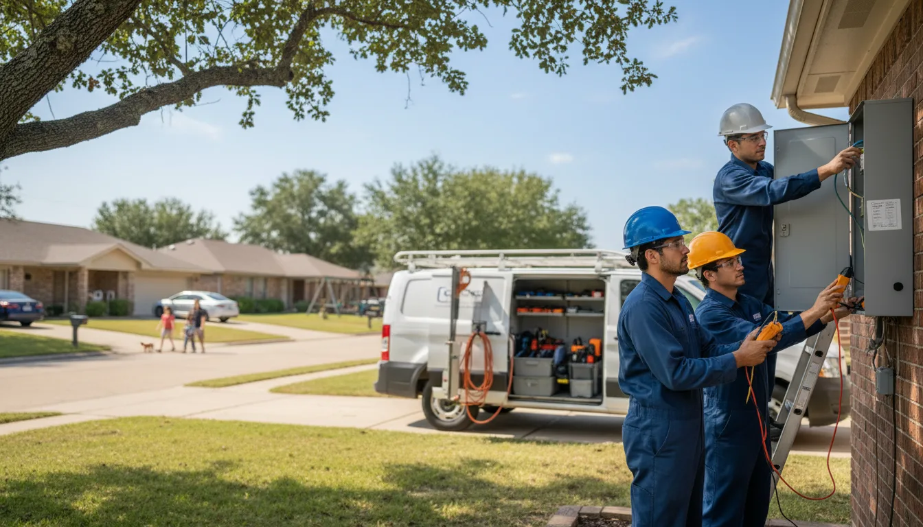 Certified electrician providing emergency electrical services in Comfrey, MN